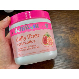 BelliWelli Daily Fiber & Probiotics Roughly Half Left of Tropical Breeze Flavor